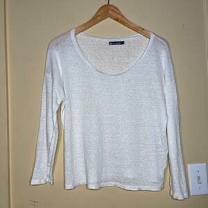 Linen long sleeve blouse